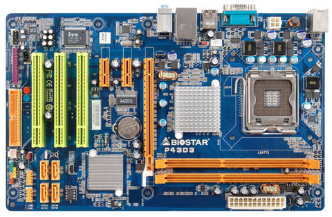 Biostar P43D3 INTEL LGA 775 P43 CHIPSET ATX Motherboard GIGABIT LAN AUDIO DDR3